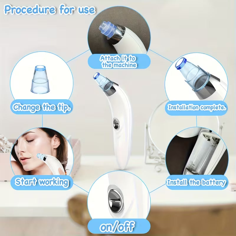 GENAI Beauty Meter - Blackhead Clean, Portable Facial Pore Cleaner