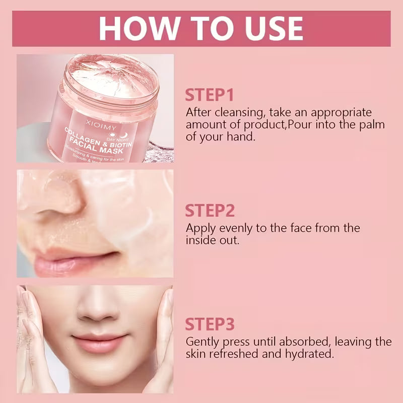 Collagen Biotin Day And Night Facial Mask