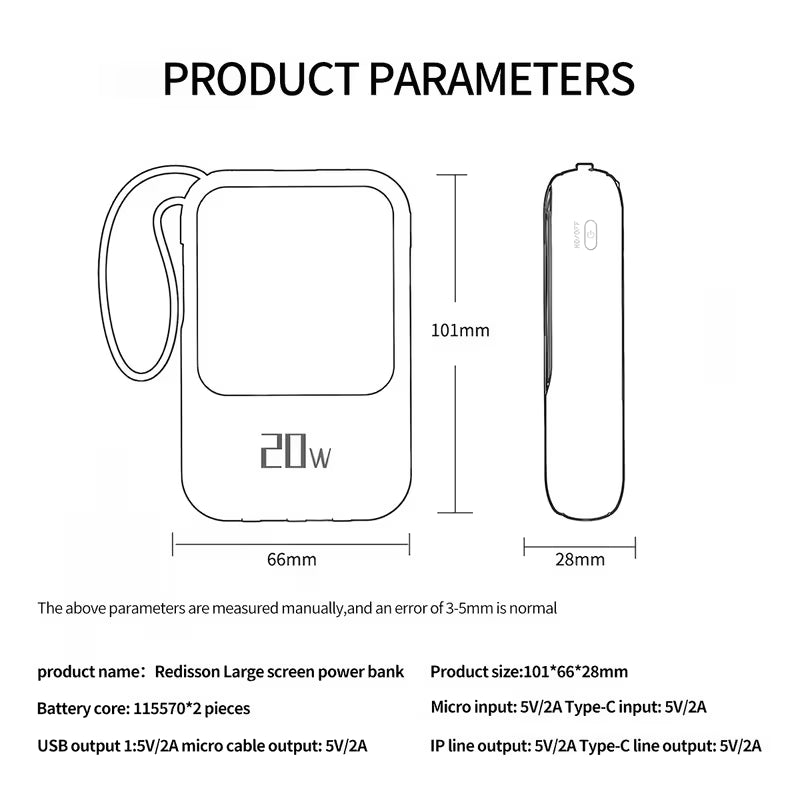 Portable Charger 10 000 Mah