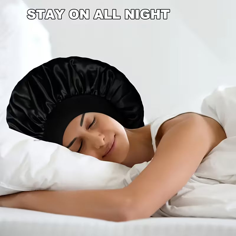 Satin Night Wear Sleep Cap- 4 piece