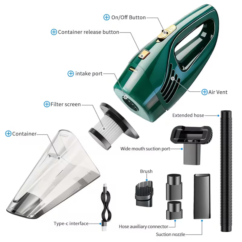Powerful Handheld Cordless Vacuum Cleaner